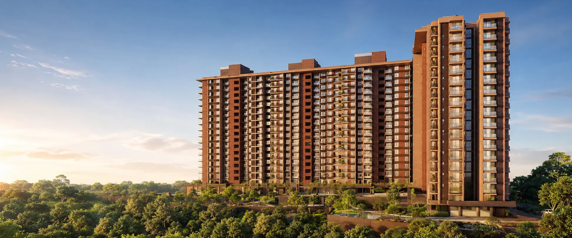 Luxury high-rise residential tower
